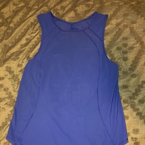 Lululemon cobalt tank top with cut out in back!!